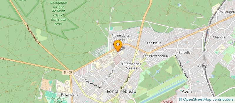 localisation de l'entreprise INDIVISON VOISIN / LAFEUIL à FONTAINEBLEAU