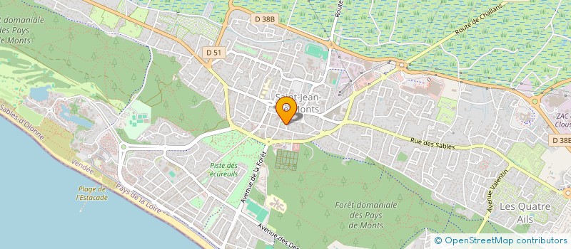 localisation de l'entreprise INDIVITHIBAUD MOISE ET PIERRE  SAINT-JEAN-DE-MONTS