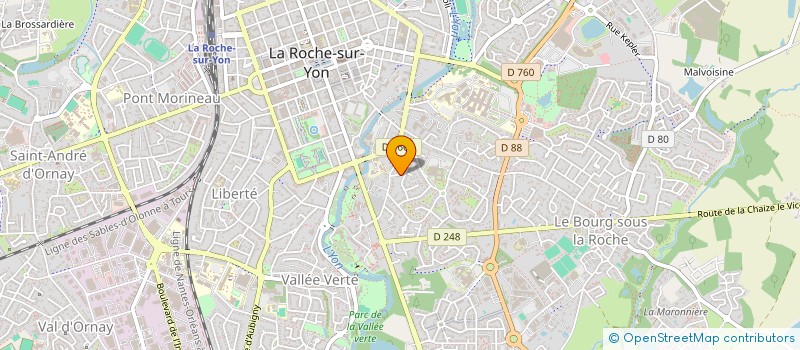 localisation de l'entreprise INDIVITS à LA ROCHE-SUR-YON