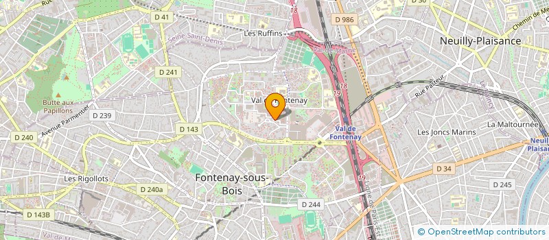 localisation de l'entreprise INDIYA à FONTENAY-SOUS-BOIS