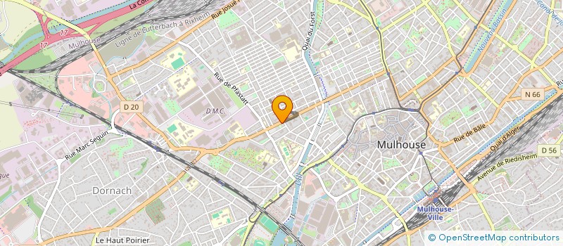 localisation de l'entreprise INDOCHINE EXPLOITATION à MULHOUSE