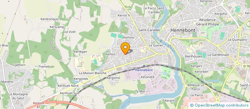 localisation de l'entreprise INDOCHINE LIVE FANS  HENNEBONT