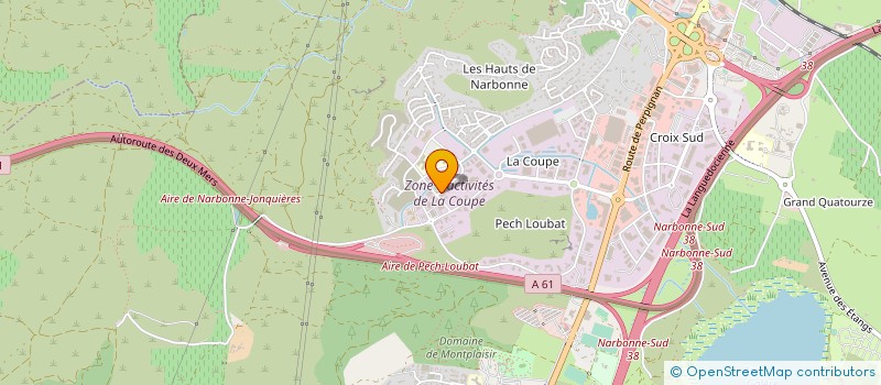 localisation de l'entreprise INDOOR CENTER  NARBONNE