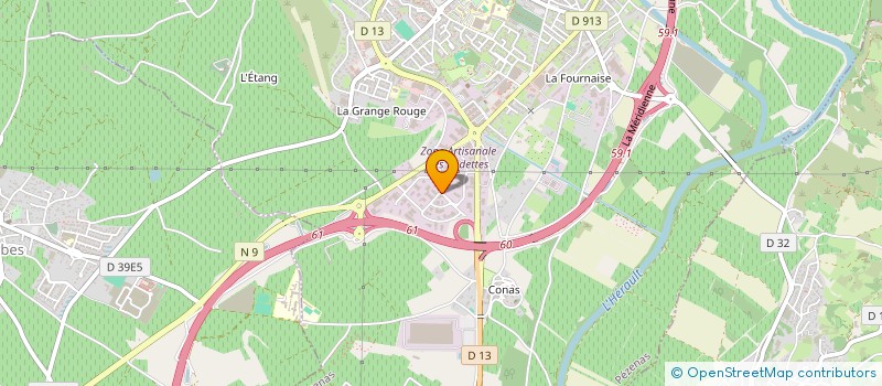 localisation de l'entreprise INDORESO  PEZENAS