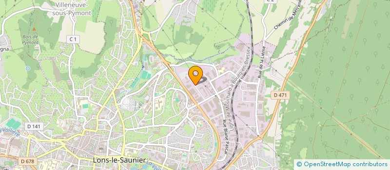 localisation de l'entreprise INDORO FRANCE à LONS-LE-SAUNIER