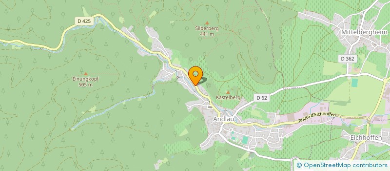 localisation de l'entreprise INDRA  ANDLAU