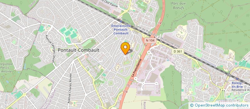 localisation de l'entreprise INDRAMATIC à PONTAULT-COMBAULT