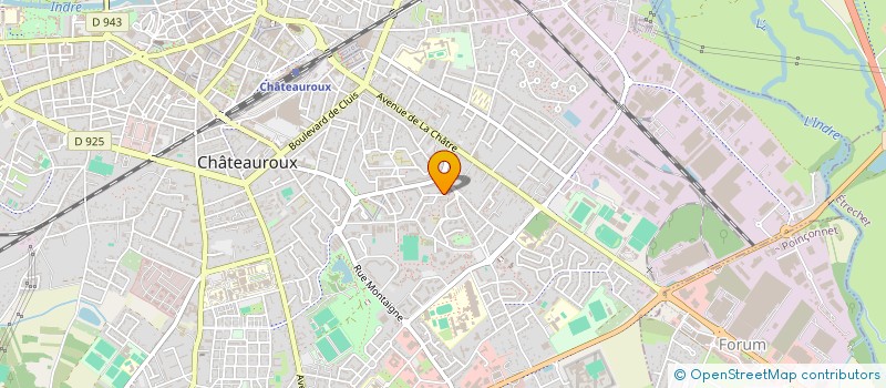 localisation de l'entreprise INDRE ELAGAGE à CHATEAUROUX