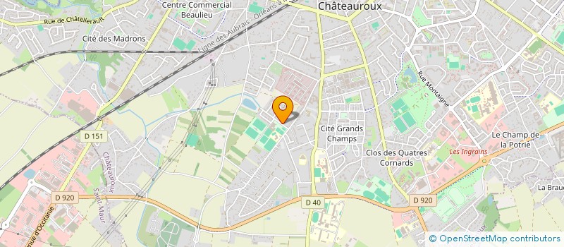 localisation de l'entreprise INDRE MOTO EVENT à CHATEAUROUX