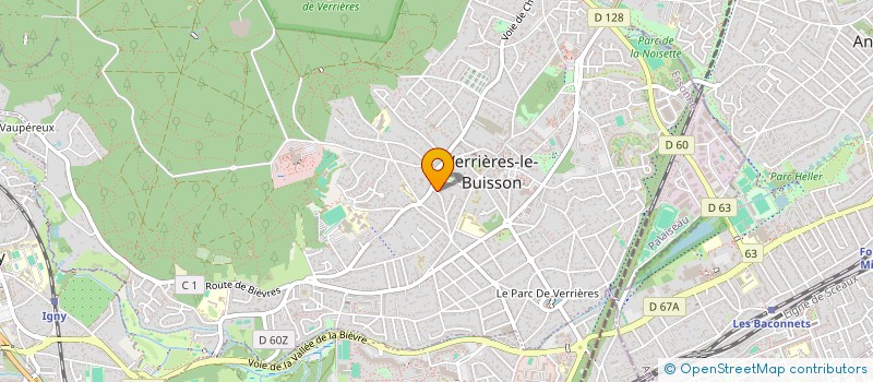 localisation de l'entreprise INDRENIA à VERRIERES-LE-BUISSON