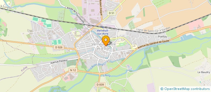 localisation de l'entreprise INDT  VERNEUIL D'AVRE ET D'ITON