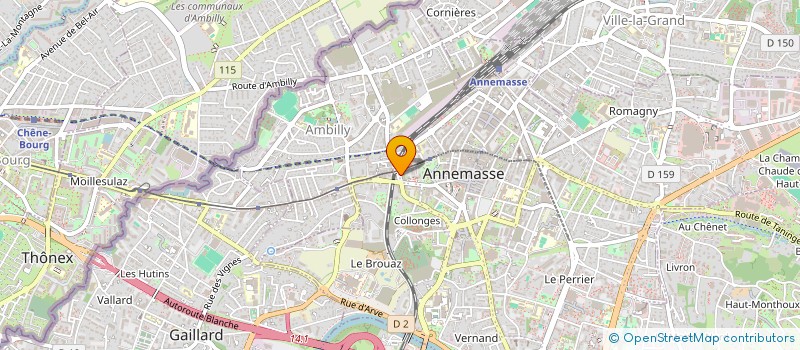 localisation de l'entreprise INDUBAT à ANNEMASSE