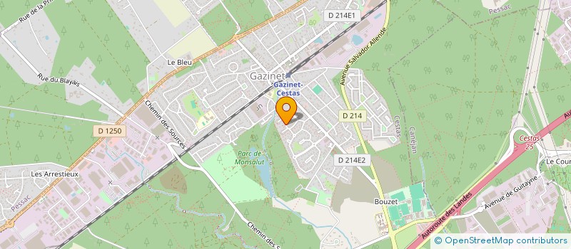 localisation de l'entreprise INDUCENTIA  CESTAS