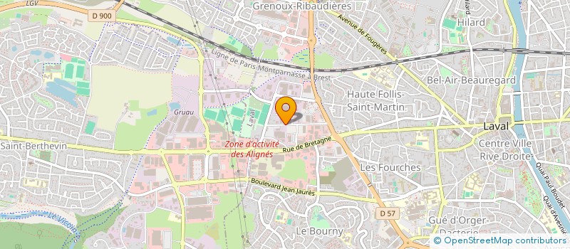 localisation de l'entreprise INDUCT MOBILITE à LAVAL
