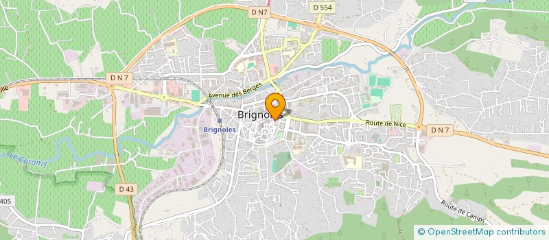 localisation de l'entreprise INDUCTIVE  BRIGNOLES