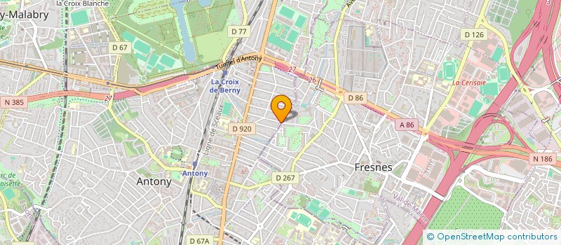 localisation de l'entreprise INDUGRAPH à ANTONY