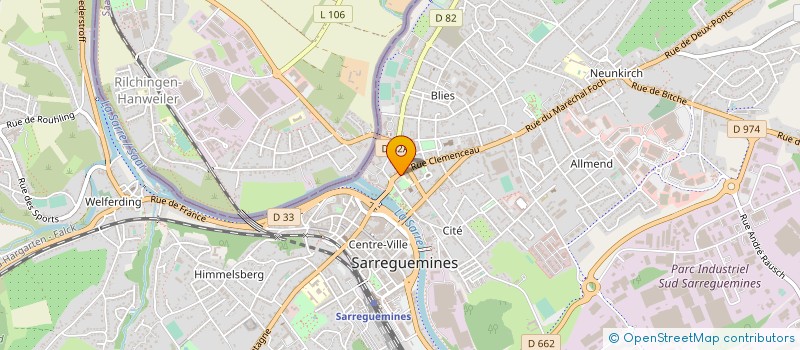 localisation de l'entreprise INDUMAT SERVICE SARL à SARREGUEMINES