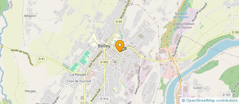 localisation de l'entreprise INDUS AUTO 2 à BELLEY