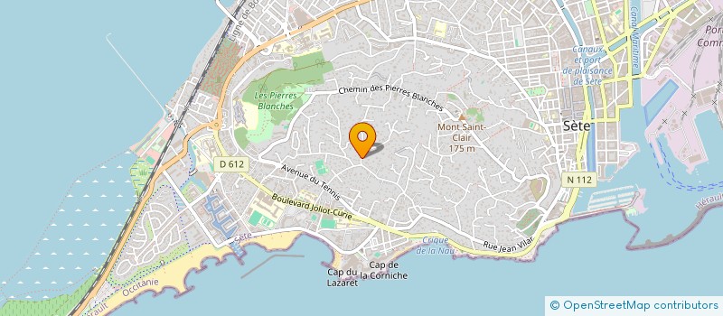localisation de l'entreprise INDUS'BATIMENT à SETE
