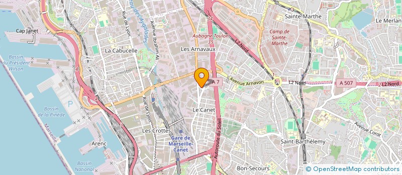 localisation de l'entreprise INDUS INTERNATIONAL à MARSEILLE
