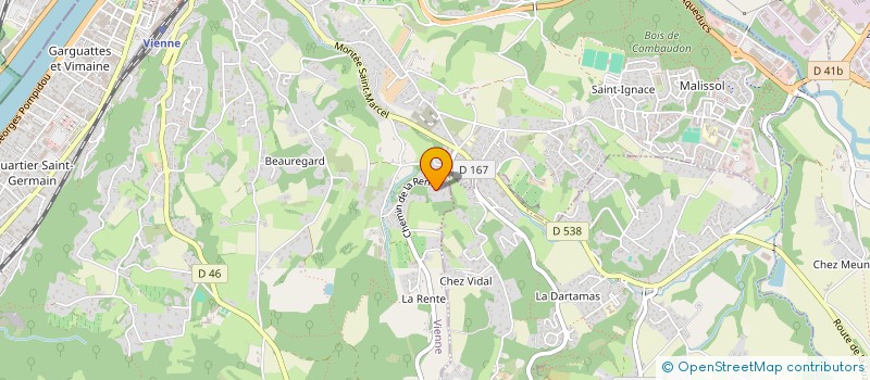 localisation de l'entreprise INDUS SPIRIT à VIENNE