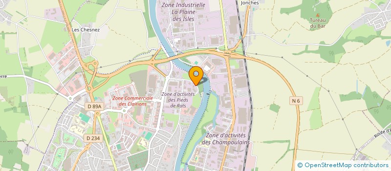 localisation de l'entreprise INDUSA DESIGN à AUXERRE