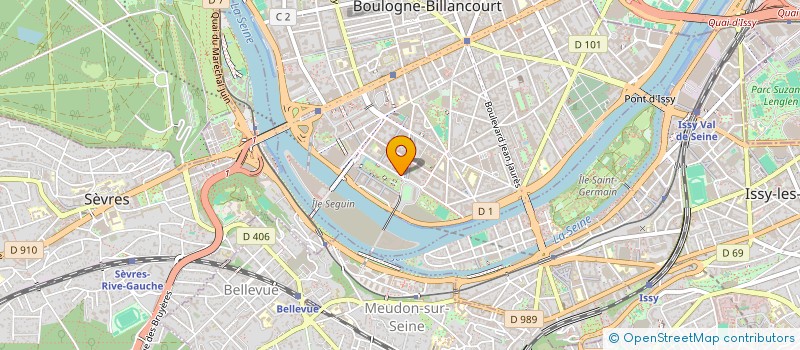 localisation de l'entreprise INDUSCA à BOULOGNE-BILLANCOURT