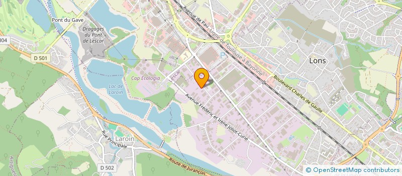 localisation de l'entreprise INDUSPALONS à LONS