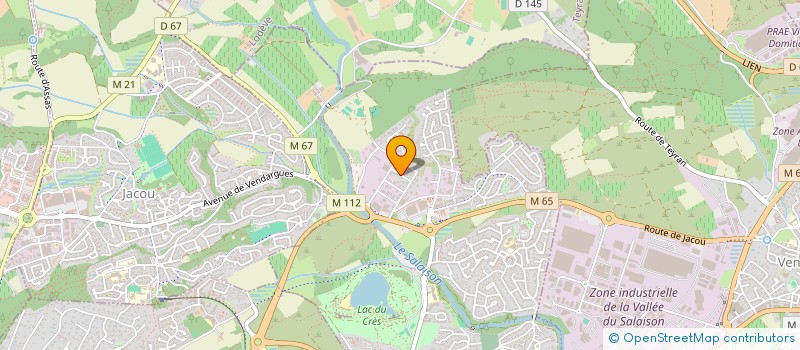 localisation de l'entreprise INDUST BATIMENT TECHNIQUE SERVICES à LE CRES