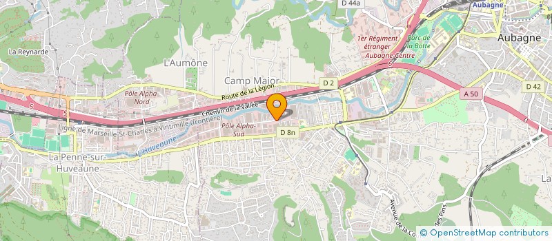 localisation de l'entreprise INDUST CONSTRUCT APPAREIL RADIO ELECTRO à AUBAGNE