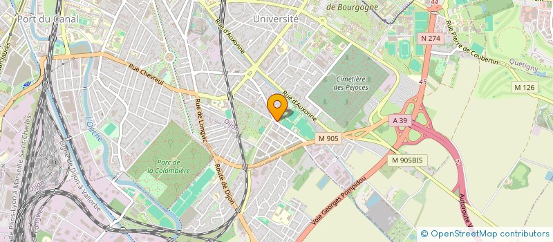 localisation de l'entreprise INDUST METAL SERV INTERNAT MEDIC SERVICE  DIJON