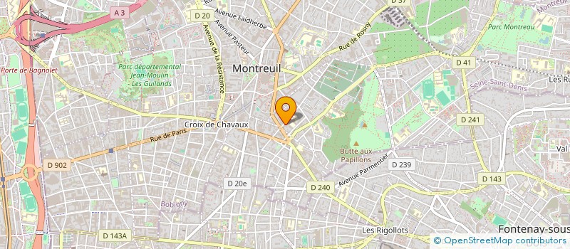 localisation de l'entreprise INDUST MODERN APPLIC MAT PLAST à MONTREUIL