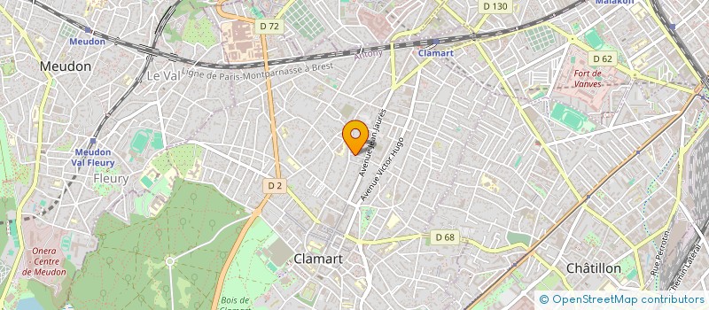 localisation de l'entreprise INDUST MODERN APPLIC PEINTUR à CLAMART