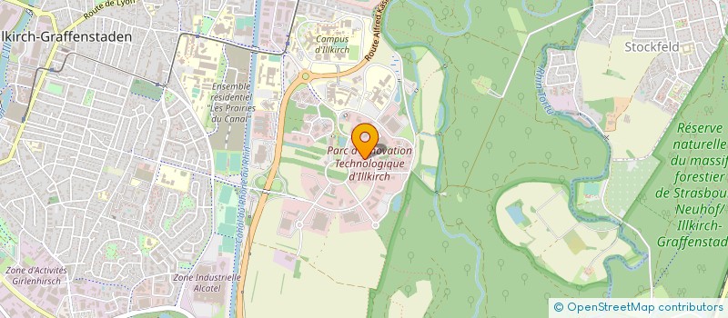 localisation de l'entreprise INDUST RECHERCH PROCEDES APPLICAT LASER  ILLKIRCH-GRAFFENSTADEN