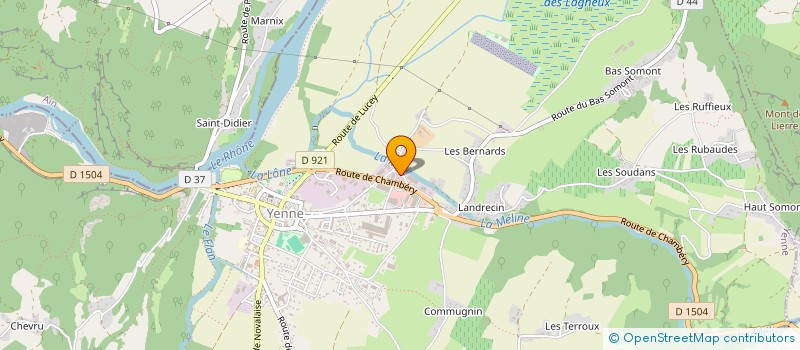 localisation de l'entreprise INDUSTIBOX  YENNE