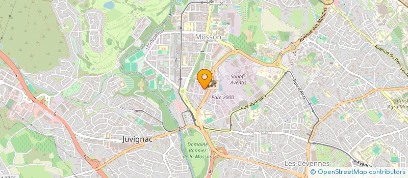 localisation de l'entreprise INDUSTORIA à MONTPELLIER