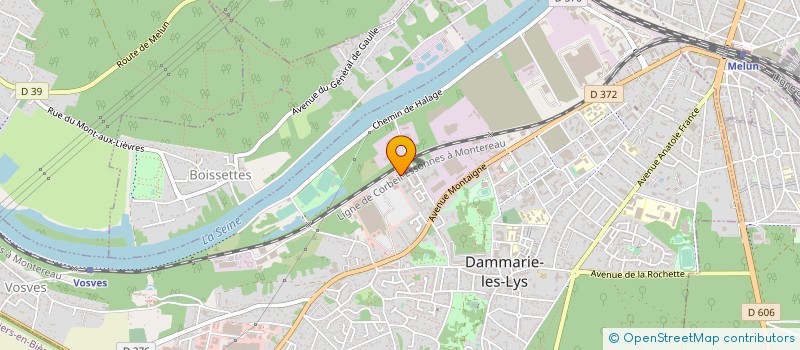 localisation de l'entreprise INDUSTR ENCRES ET VERNIS à DAMMARIE-LES-LYS