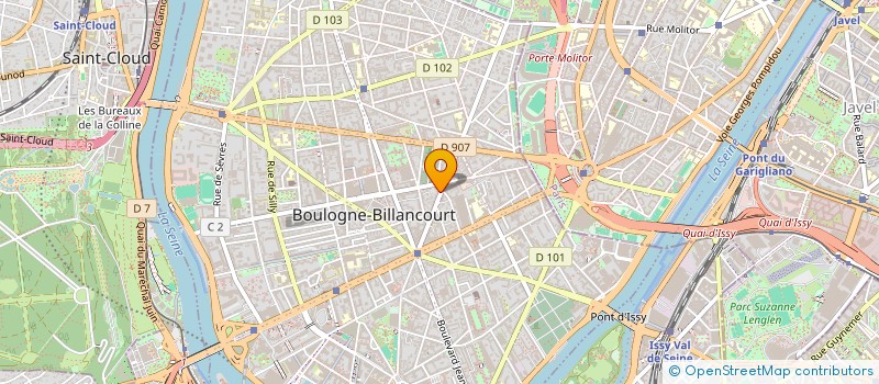 localisation de l'entreprise INDUSTRADE INTERNATIONALE à BOULOGNE-BILLANCOURT