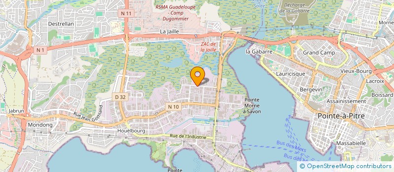 localisation de l'entreprise INDUSTRIA QUARANTE HUIT  BAIE-MAHAULT