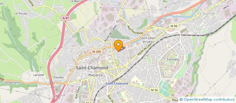 localisation de l'entreprise INDUSTRIAL EXPRESS LOGISTICS à SAINT-CHAMOND