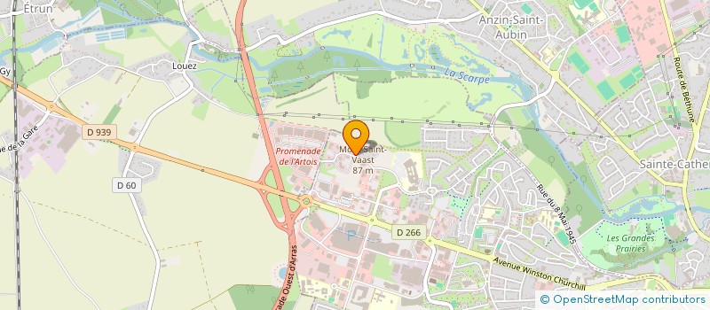 localisation de l'entreprise INDUSTRIAL SCIENTIFIC FRANCE à ARRAS