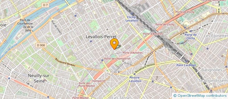 localisation de l'entreprise INDUSTRIAL WEAR SARL à LEVALLOIS PERRET