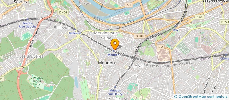localisation de l'entreprise INDUSTRIE BATIMENT TRAVAUX SERVICES à MEUDON