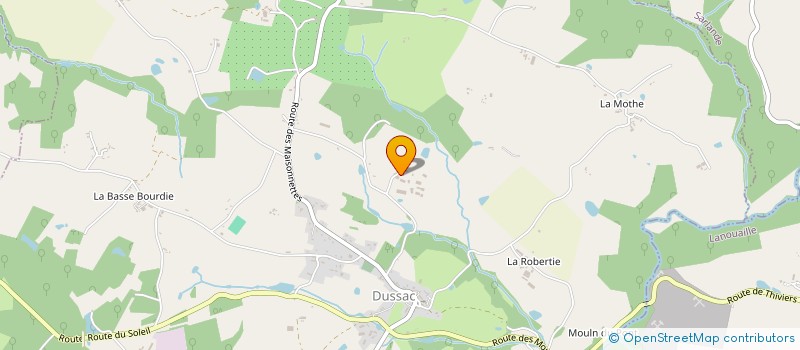 localisation de l'entreprise INDUSTRIE BOIS ROUSSEAU  DUSSAC