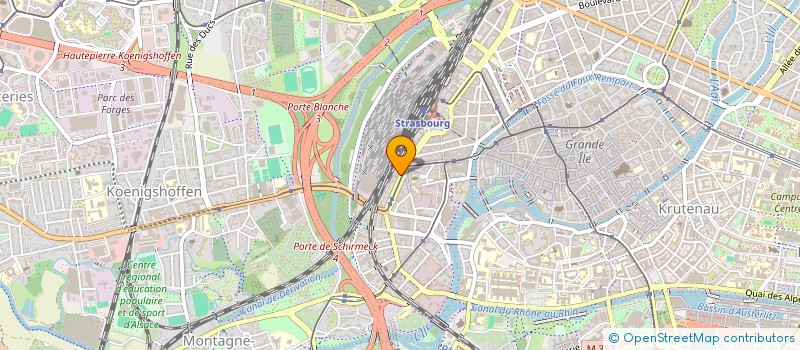 localisation de l'entreprise INDUSTRIE BUREAU INTERIM EST I.B.I. EST à STRASBOURG