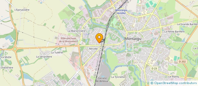 localisation de l'entreprise INDUSTRIE COMMERCE BROSSET PASQUIER à MONTAIGU-VENDEE