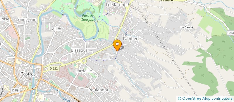 localisation de l'entreprise INDUSTRIE CONTROLE TECHNIQUE INTERNATIONAL  CASTRES