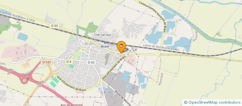 localisation de l'entreprise INDUSTRIE DE FERMETURES  BRAM