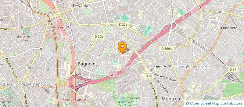 localisation de l'entreprise INDUSTRIE DES TALENTS à BAGNOLET