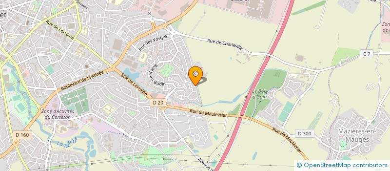 localisation de l'entreprise INDUSTRIE DISTRIBUTION SERVICE OUEST à CHOLET